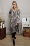 Jackie Snake Print Dress