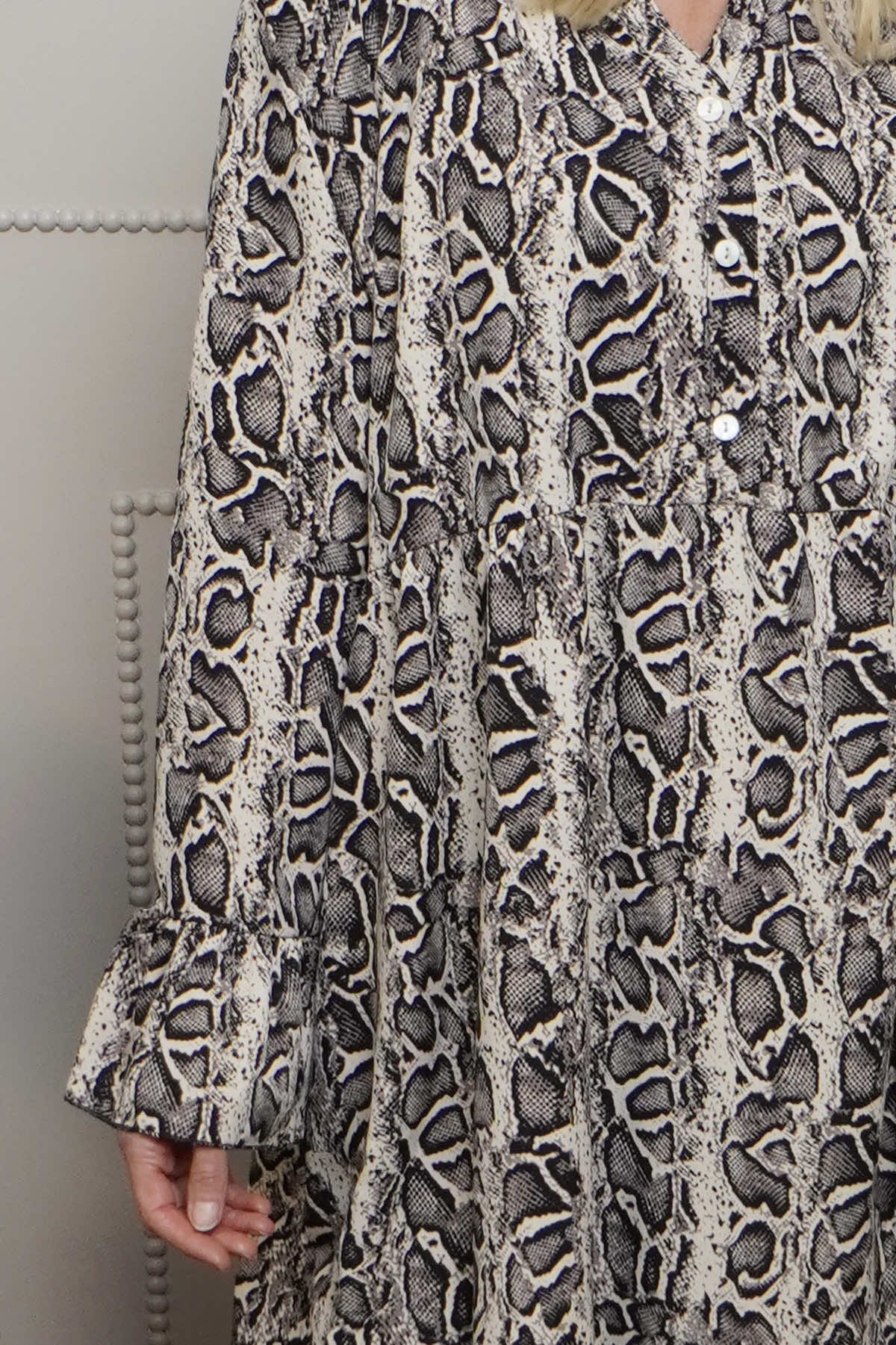 Jackie Snake Print Dress