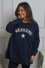 Alice Weekend Sweatshirt Navy Navy - Alice Weekend Sweatshirt Navy