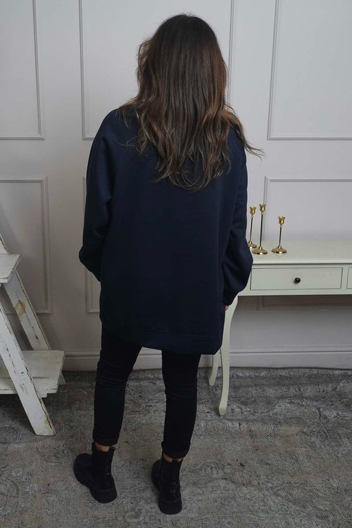 Alice Weekend Sweatshirt Navy - Image 4