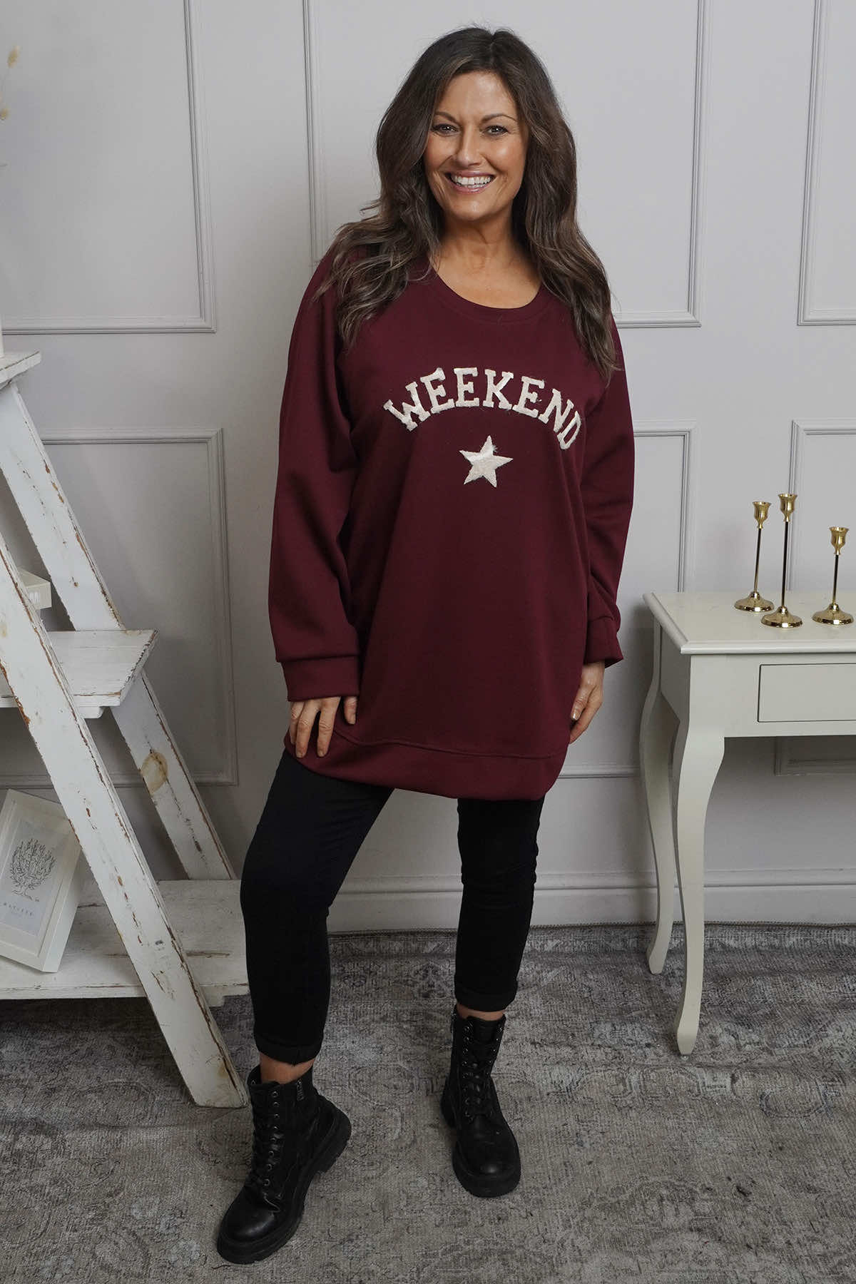 Alice Weekend Sweatshirt Wine