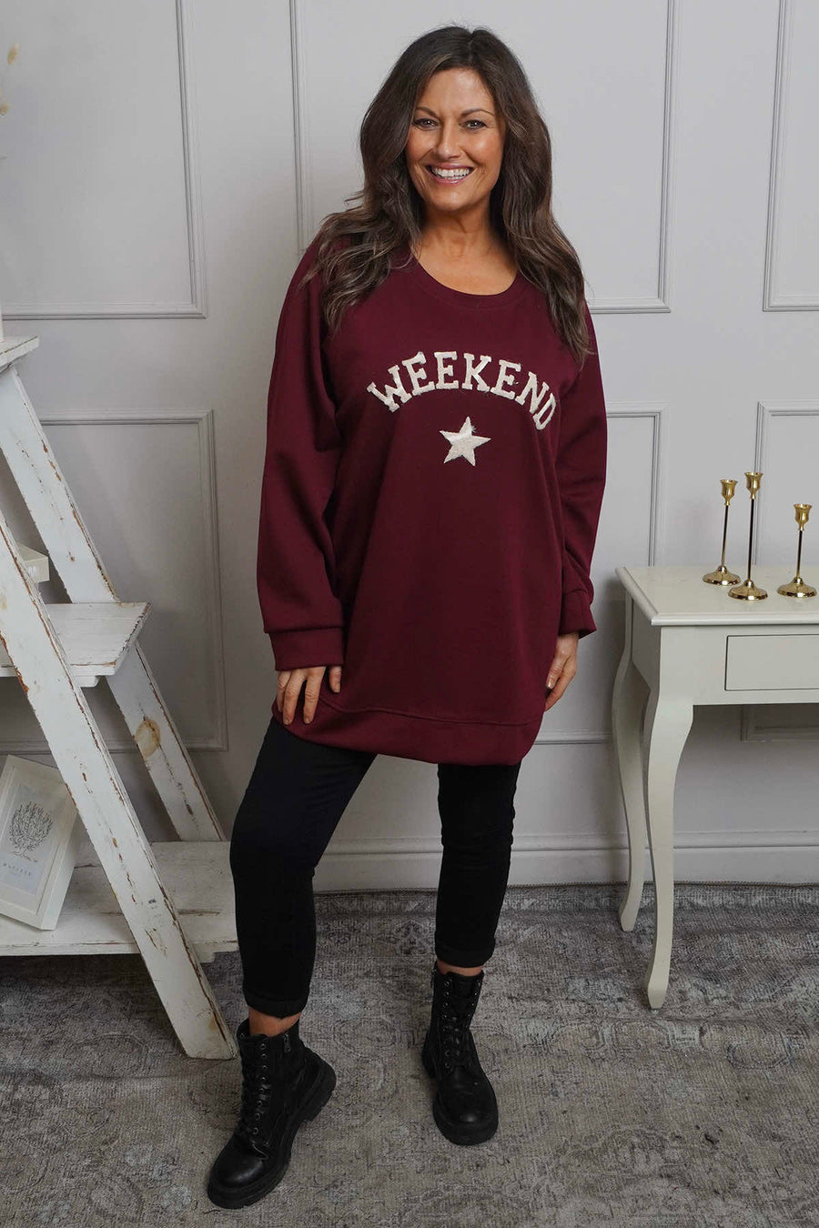 Alice Weekend Sweatshirt Wine
