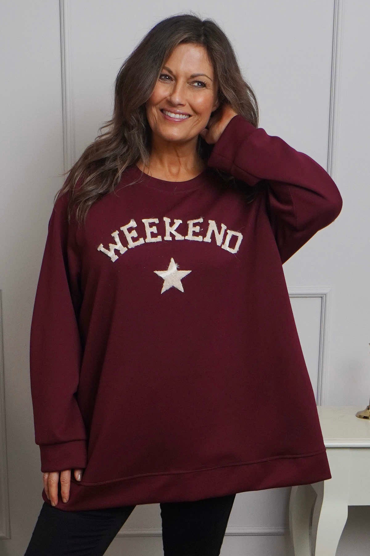 Alice Weekend Sweatshirt Wine