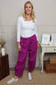Jerilyn Cotton Trousers Berry