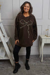 Alice Bow Sweatshirt Cocoa