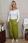 Jerilyn Cotton Trousers Olive