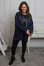 Alice Bow Sweatshirt Navy