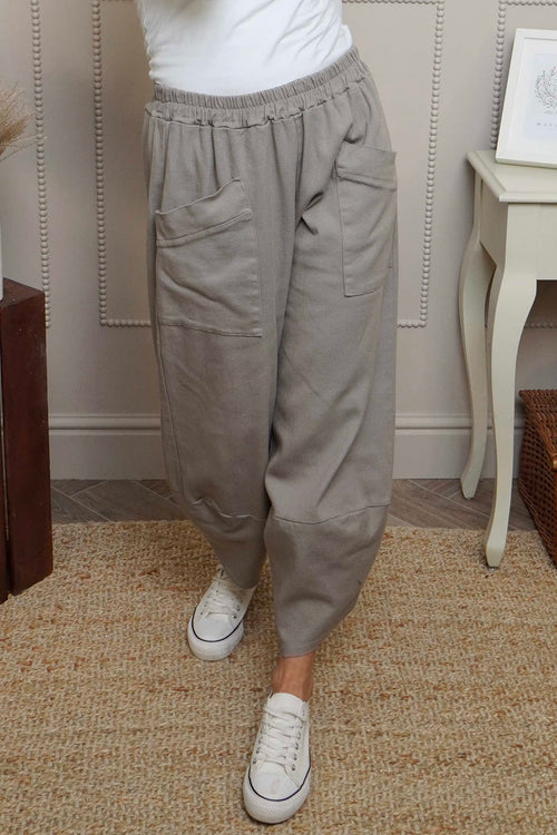 Jerilyn Cotton Trousers Mocha - Image 2