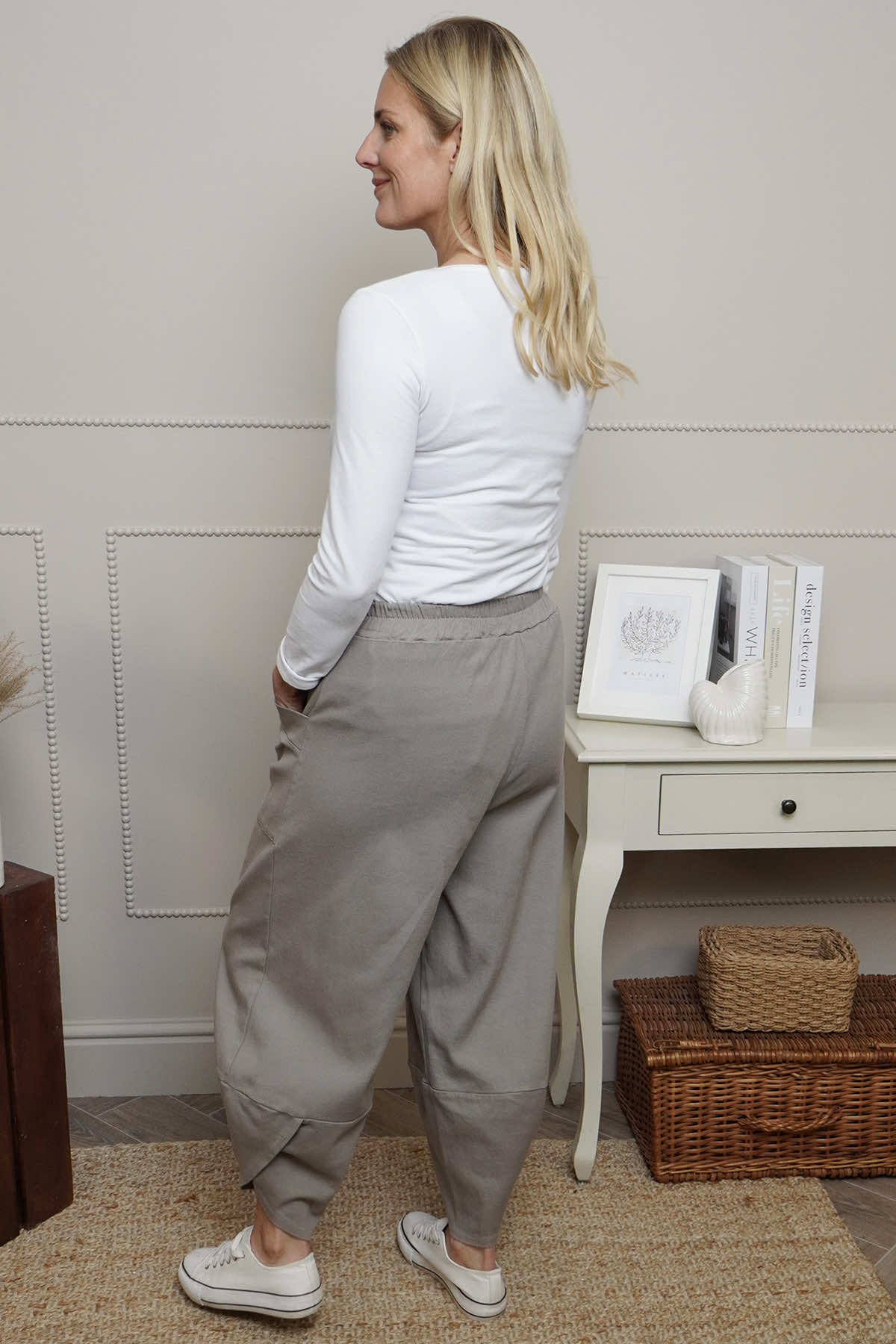 Jerilyn Cotton Trousers Mocha
