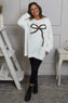 Alice Bow Sweatshirt Cream