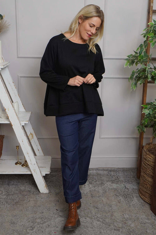 Codie Wool Top Black