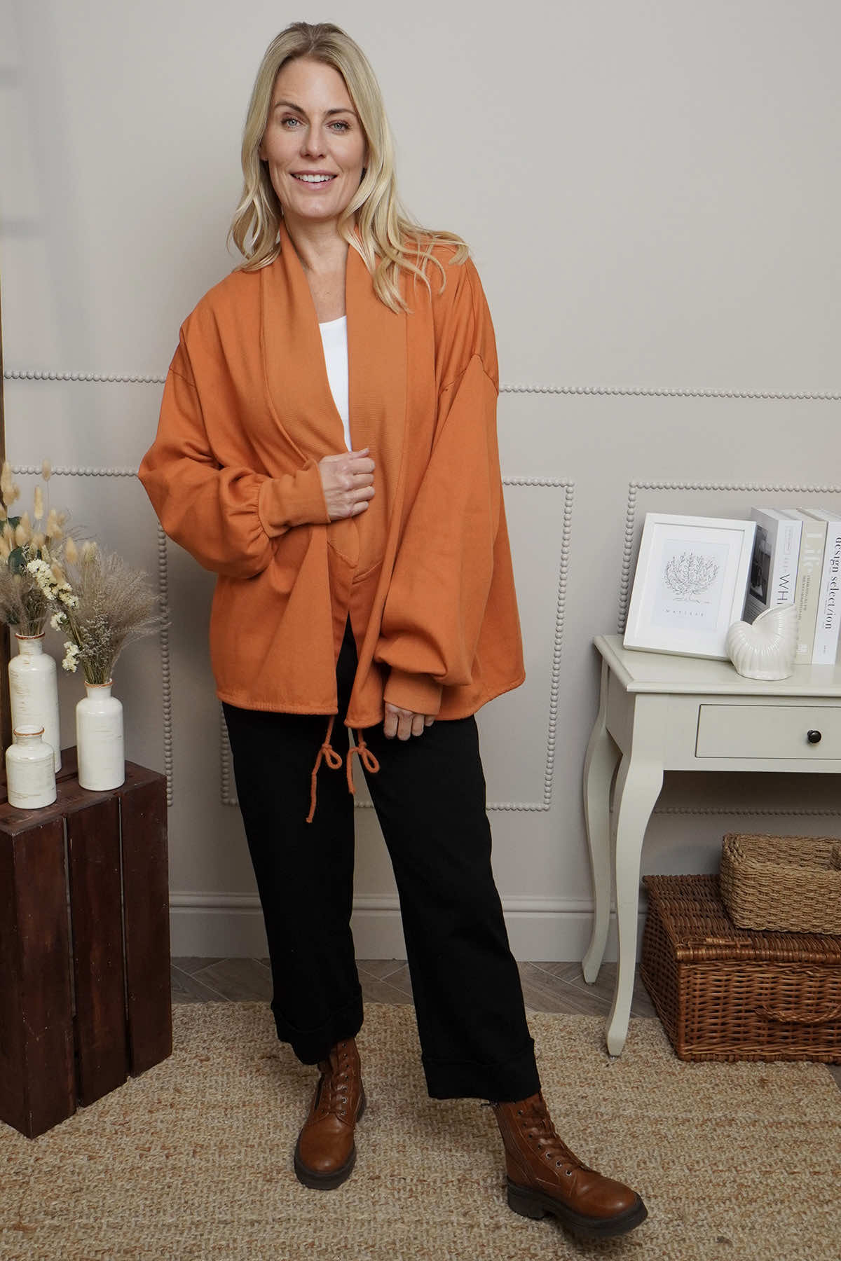 Ramsey Cotton Jacket Burnt Orange