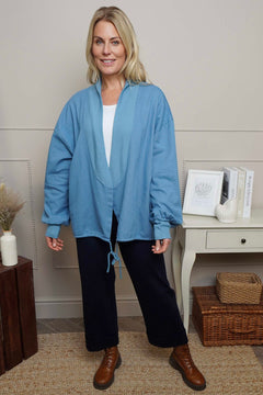 Ramsey Cotton Jacket Blue