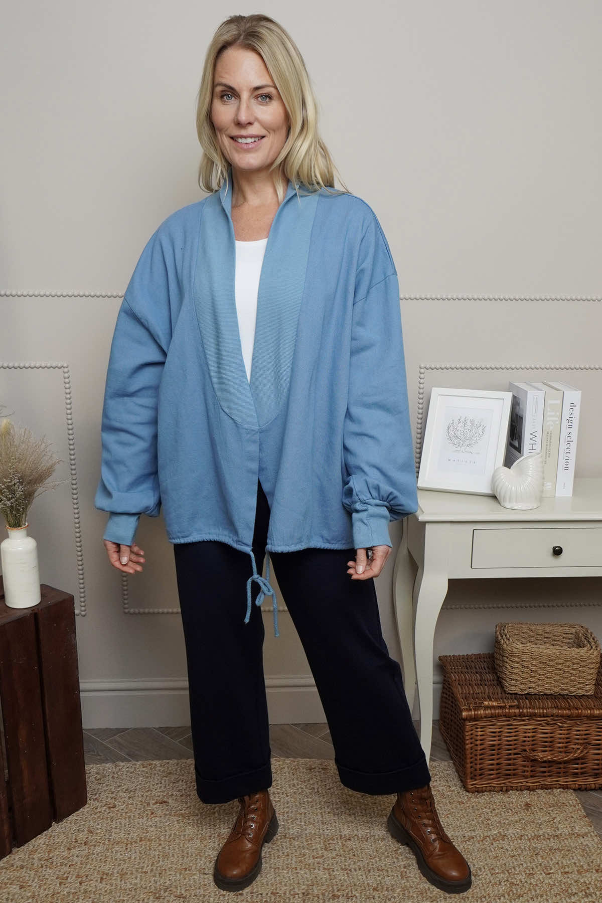 Ramsey Cotton Jacket Blue