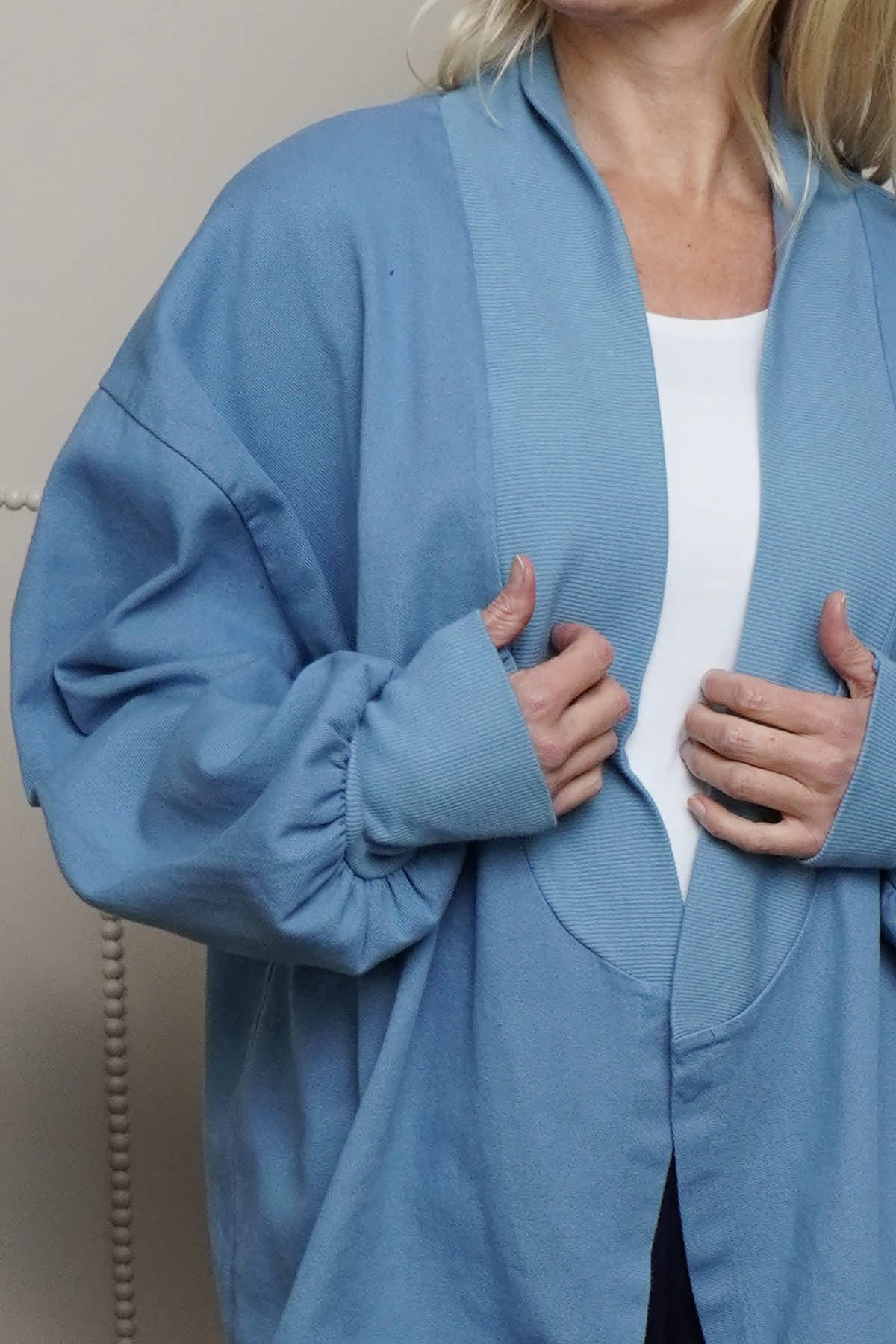 Ramsey Cotton Jacket Blue