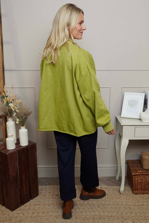 Ramsey Cotton Jacket Olive - Image 4