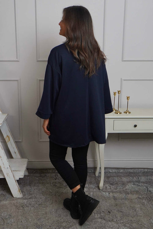 Corina Sweatshirt Navy - Image 4