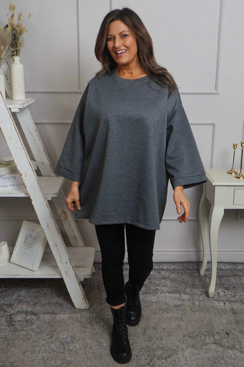 Corina Sweatshirt Marl Charcoal