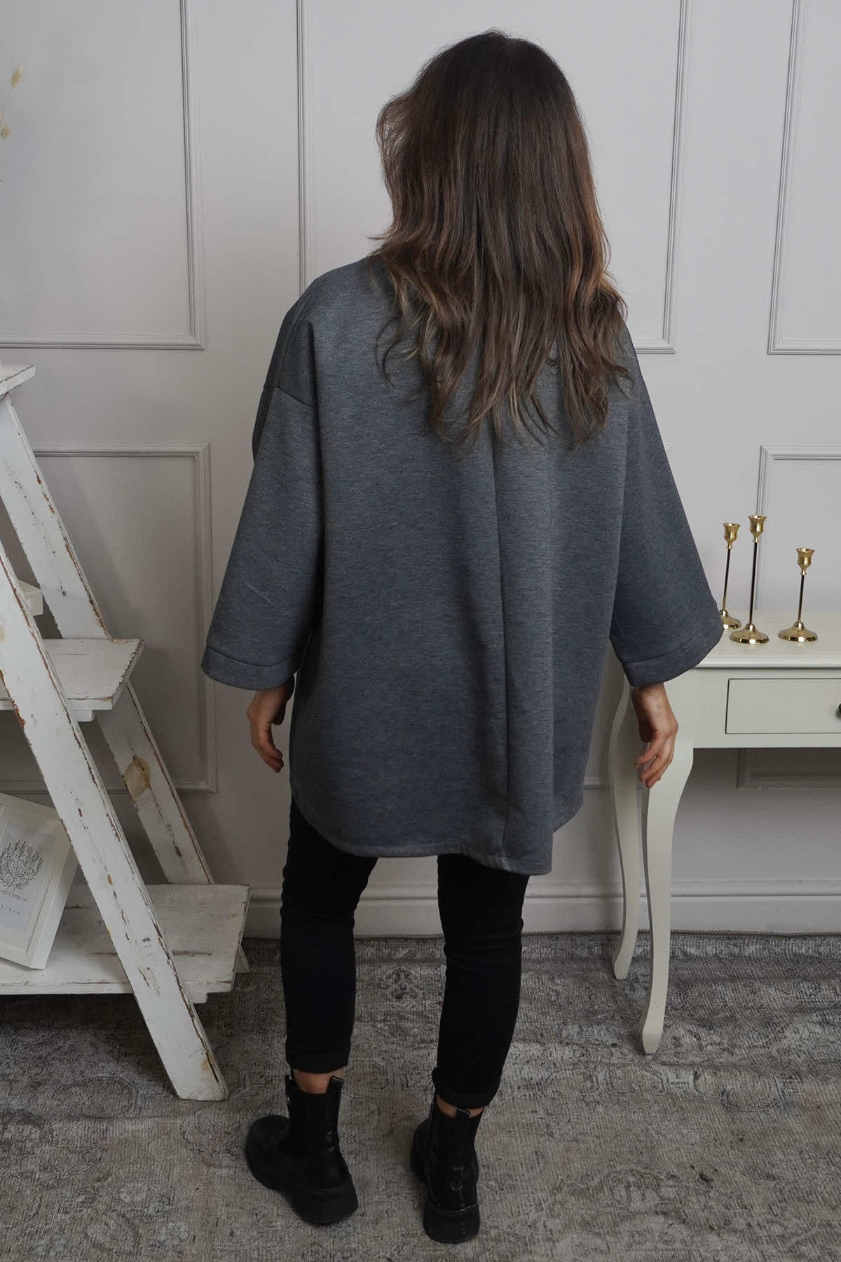 Corina Sweatshirt Marl Charcoal