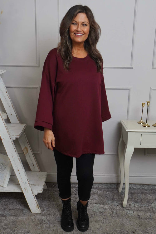 Corina Sweatshirt Wine