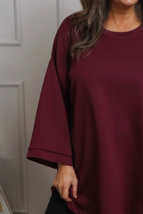 Corina Sweatshirt Wine - Image 3