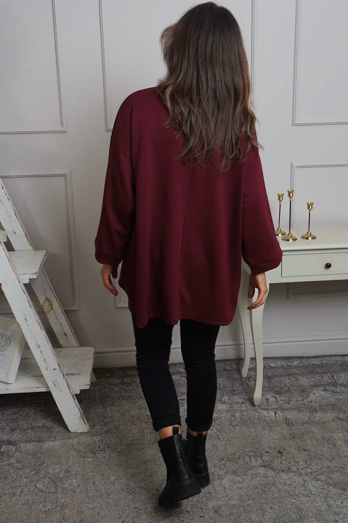 Corina Sweatshirt Wine - Image 4
