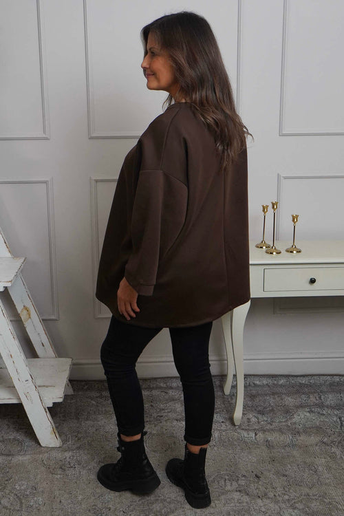 Corina Sweatshirt Cocoa - Image 4