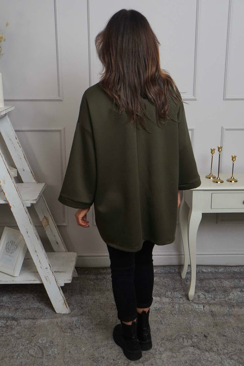 Corina Sweatshirt Khaki - Image 4
