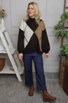 Rodina Argyle Knitted Jumper Cocoa