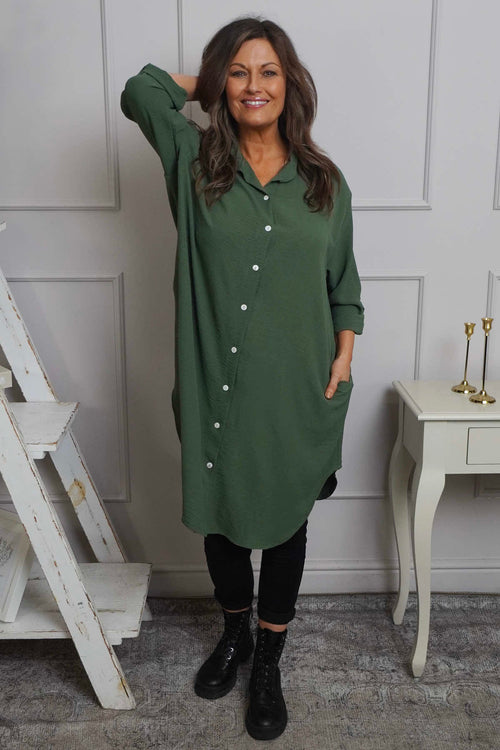 Vivianne Shirt Khaki - Image 2