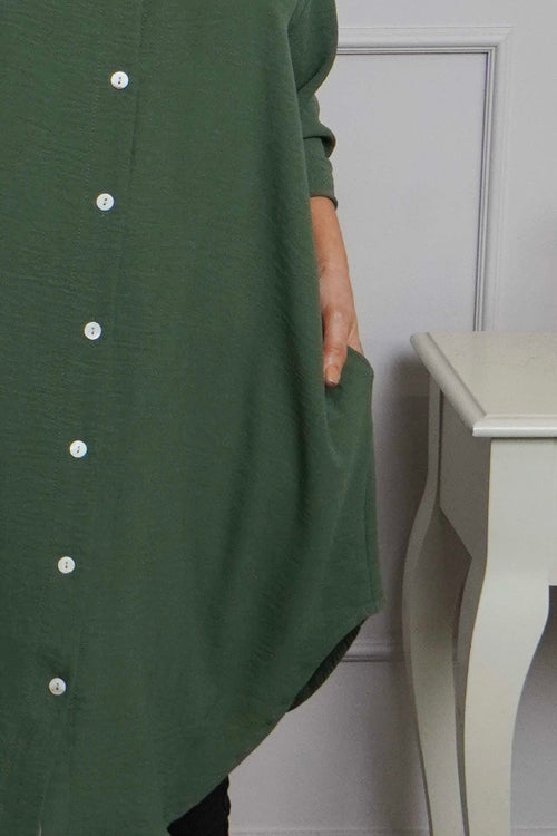 Vivianne Shirt Khaki - Image 3