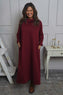Wanda Zip Polo Cotton Dress Wine