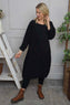 Laurie Needlecord Dress Black