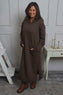 Genaya Hooded Cotton Dress Cocoa