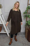 Laurie Needlecord Dress Cocoa