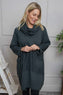 Rizo Snood Cotton Dress Charcoal