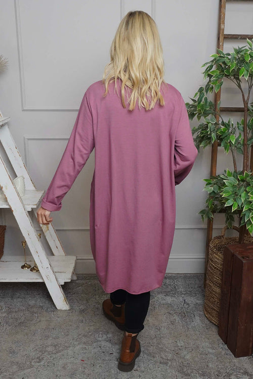 Rizo Snood Cotton Dress Pink - Image 4