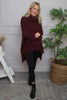 Shani Boucle Polo Knitted Jumper Wine