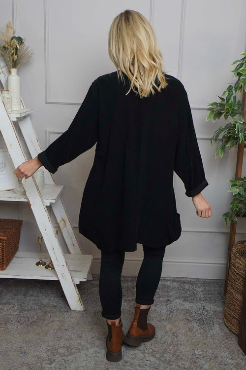 Rita Cord Detail Tunic Black - Image 4