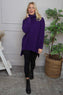 Shani Boucle Polo Knitted Jumper Purple