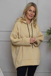 Jaylen Hooded Cotton Top Camel