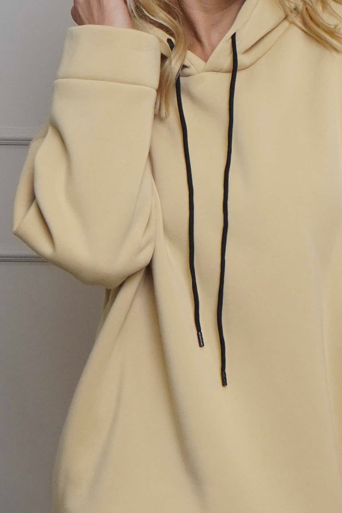 Jaylen Hooded Cotton Top Camel