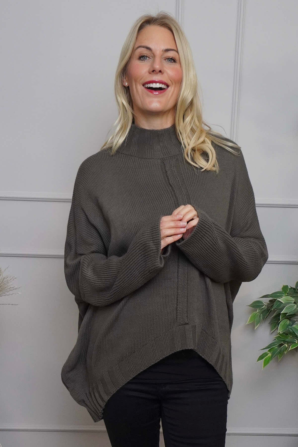 Chanelle Knitted Jumper Dark Mocha