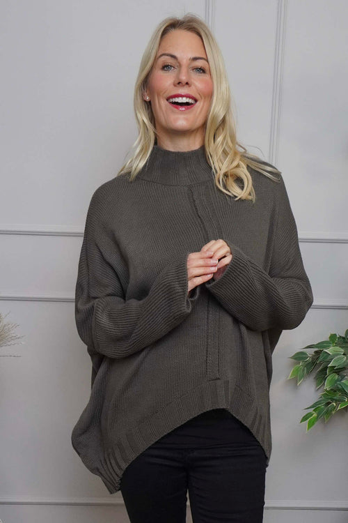 Chanelle Knitted Jumper Dark Mocha - Image 2