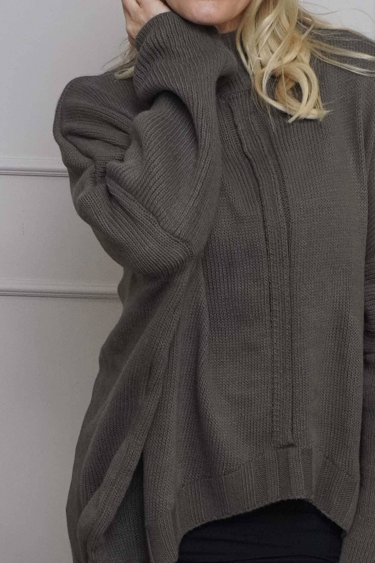 Chanelle Knitted Jumper Dark Mocha