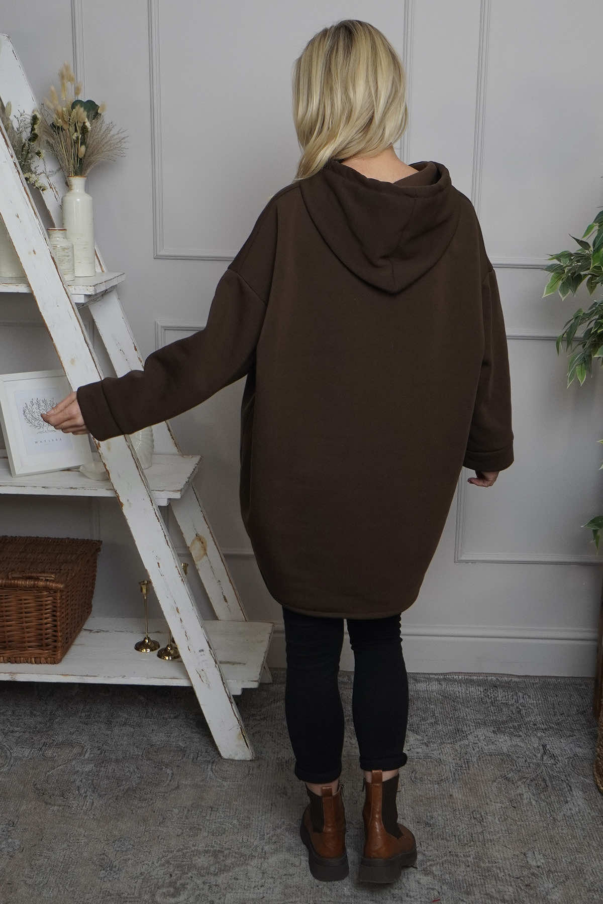 Jaylen Hooded Cotton Top Cocoa
