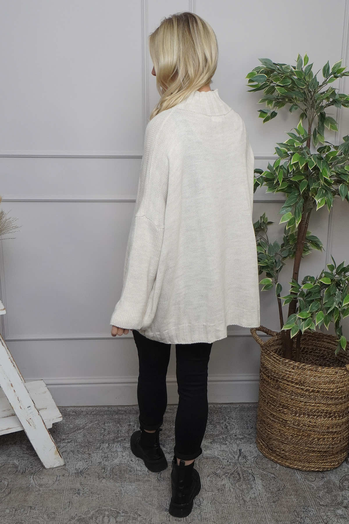 Chanelle Knitted Jumper Stone