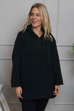 Jaylen Hooded Cotton Top Black Black - Jaylen Hooded Cotton Top Black