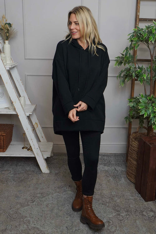 Jaylen Hooded Cotton Top Black - Image 2