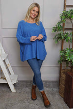 Leah Knitted Jumper Cornflower Cornflower - Leah Knitted Jumper Cornflower